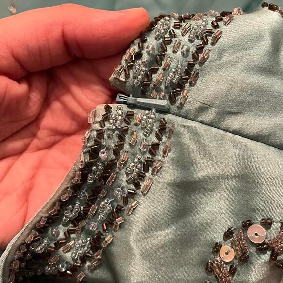 Y2K Sue Wong Silk Beaded Fairy Dress - Picture 4 of 8